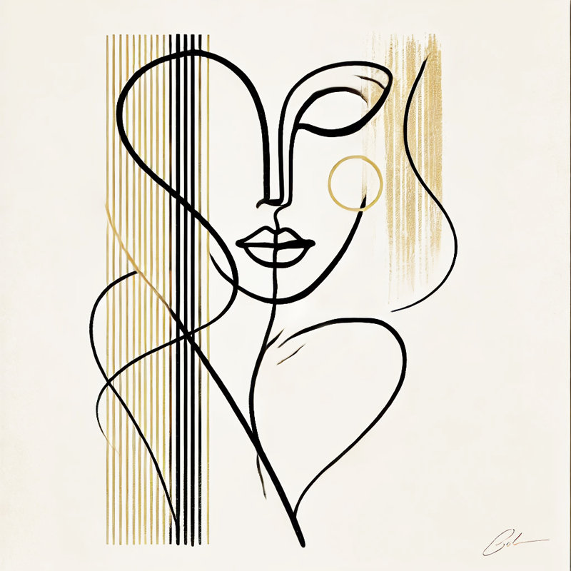 «Golden Essence», art abstrait sur toile tendue