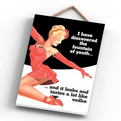 Fountain Of Youth Vodka - Print on MDF