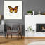«Yellow Butterfly 1» par Photoinc Studio, art mural en verre acrylique-704348479