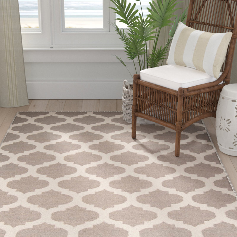 Kramer Wool Geometric Indoor Rug, Rectangle 8' x 11'