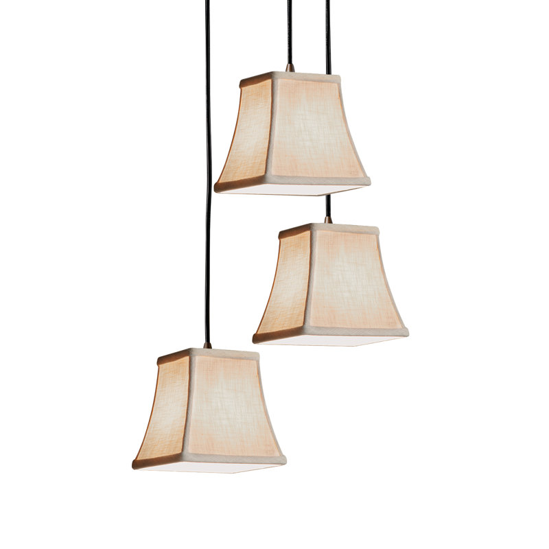 Sav 3 - Light Cluster Pendant, Brushed Nickel, White