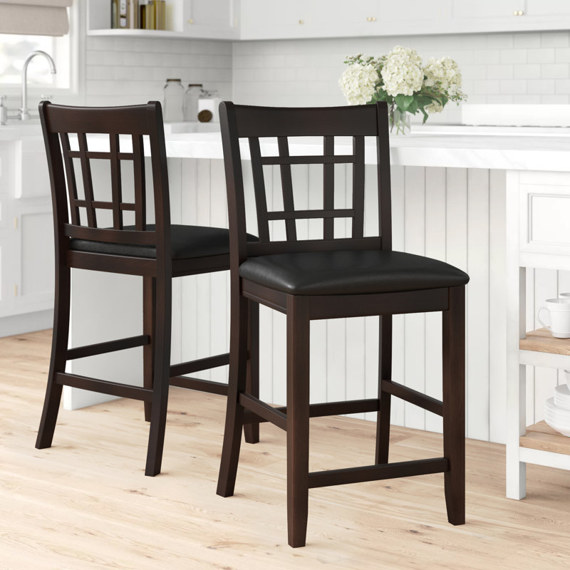Louroukina Upholstered Counter Stool