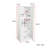 Farmhouse Kitchen Pantry Cabinet With Glass Doors & Multi-Functional Pull-Out Multi-Tier Storage Shelf