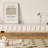  Modern Minimalist TV Stands, Cream Media Console with Drawers, White Glossy Sintered Stone Tabletop(No Assembly Needed)-1903736241