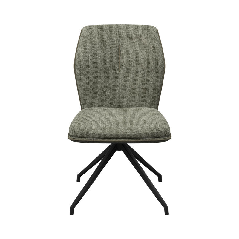 Armonia Fabric Swivel Dining Chair, Green
