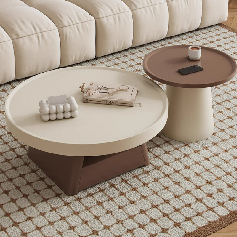 Table basse moderne en bois minimaliste, H 15,7 po x L 31,5 po x l 31,5 po