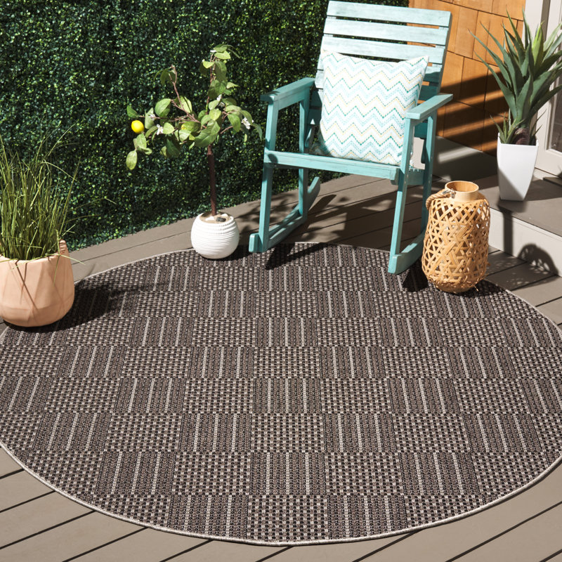 Tapis intérieur / extérieur Fultonville Sisal, Rond 6 pi 7 po
