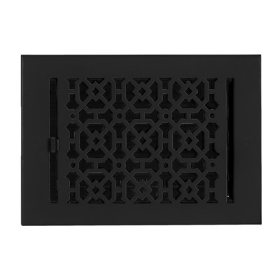 Conduit de 5 po x 9 po (ventilation totale de 6 3/4 po x 10 3/4 po) (persienne métallique en acier amovible) | Thermolaqué