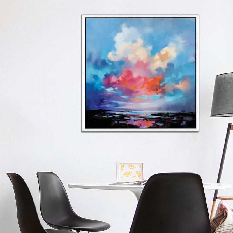 Diffusion I by Scott Naismith - Painting on Canvas, 93.98 cm H x 93.98 cm W, White Framed