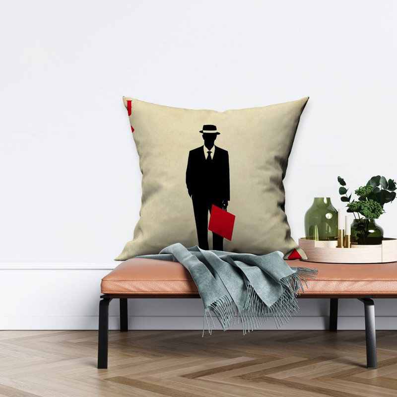 Jack of diamonds - 26"x26" Throw pillow - Poly twill - Print on demand