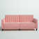 Perdue 81.5" Velvet Square Arm Convertible Sofa