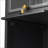 Cabinets with Four-Tier Glass Doors, Five-Tier Storage - Iron + Glass, Black | Contemporary | Entryway-1696596011