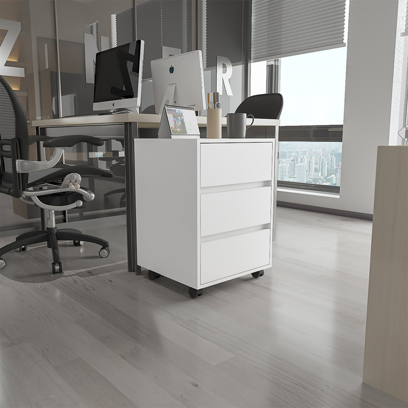 Eagle Creek 3-Drawer Rectangle Filing Cabinet White