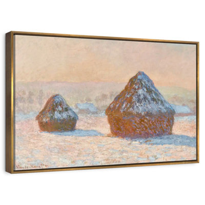 Wheatstacks Snow Effect Morning 1891