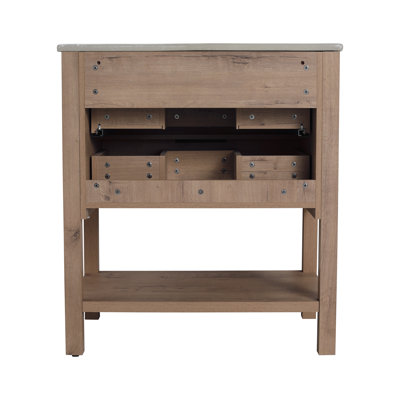 Contreplaqué de meuble-lavabo 30 po avec 2 tiroirs-LPB01030IMO-BL9075B