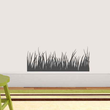 Adhésif décoratif herbe, Gris foncé