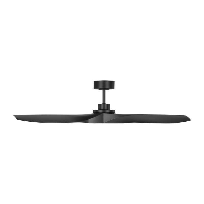 Smart Outdoor Ceiling Fan, Midnight Black, 60"