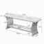 Banc d'entrée de 140 cm, banc à chaussures en bois avec tablette, à placer au pied du lit