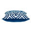 Coussin à fermeture à glissière géométrique 100% coton 18 po x 18 po noir-99166863
