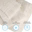 Ensemble de 3 serviettes de bain en coton Blue Nile Mills-1998399462