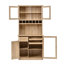 Buffet autoportant avec rehausse 35,4 x 17,7 x 74,8 pouces Farmhouse-724090823