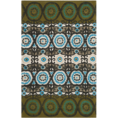 Allison Cedar Brook Hand Loomed Cotton Ikat Rug