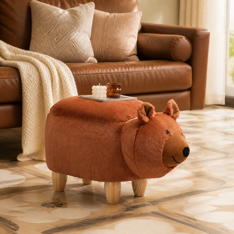 Repose-pieds avec rangement Blake the Bear