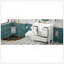 Ensemble de meuble-lavabo élégant avec lavabo en résine 36 po, armoire de rangement en bois massif, ensemble de meuble-lavabo autoportant avec 5 tiroirs et portes à fermeture douce-111837322