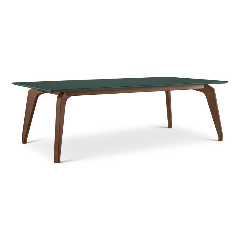 Table de salle à manger Fredericka, H 29,5 po x L 86,5 po x l 43,5 po, Floresta - vert
