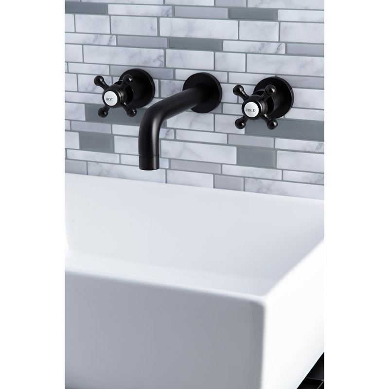 Robinet de salle de bain mural Metropolitan, Bronze huilé