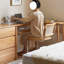 Bureau simple en bois massif en forme de L-1118258464