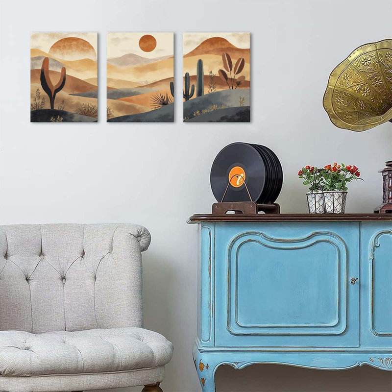 3 Piece Wrapped Canvas Wall Art