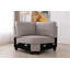 Siège modulaire réversible avec repose-pieds de 137 po de largeur Amythyst-1743833225
