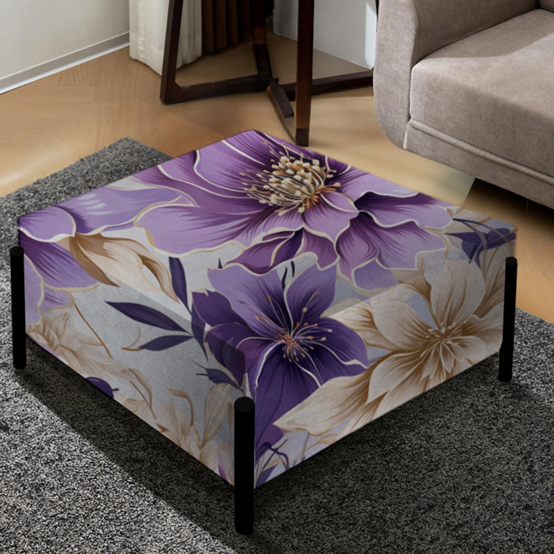 Orchid Dream - motif tropical - grand repose-pieds carré tropical