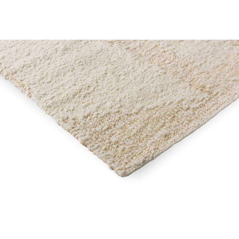 Craft Area Rug in Wool White, Rectangle 4'7" x 6'6"