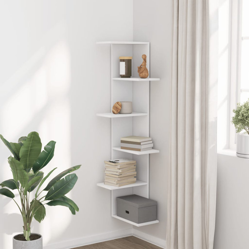 Rodaisha Floating Shelf, White