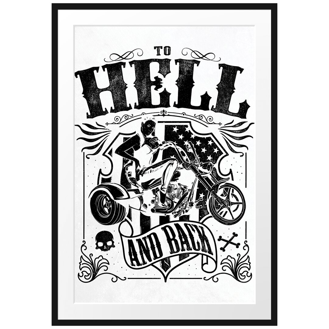 Gerahmtes Poster To Hell And Back Light