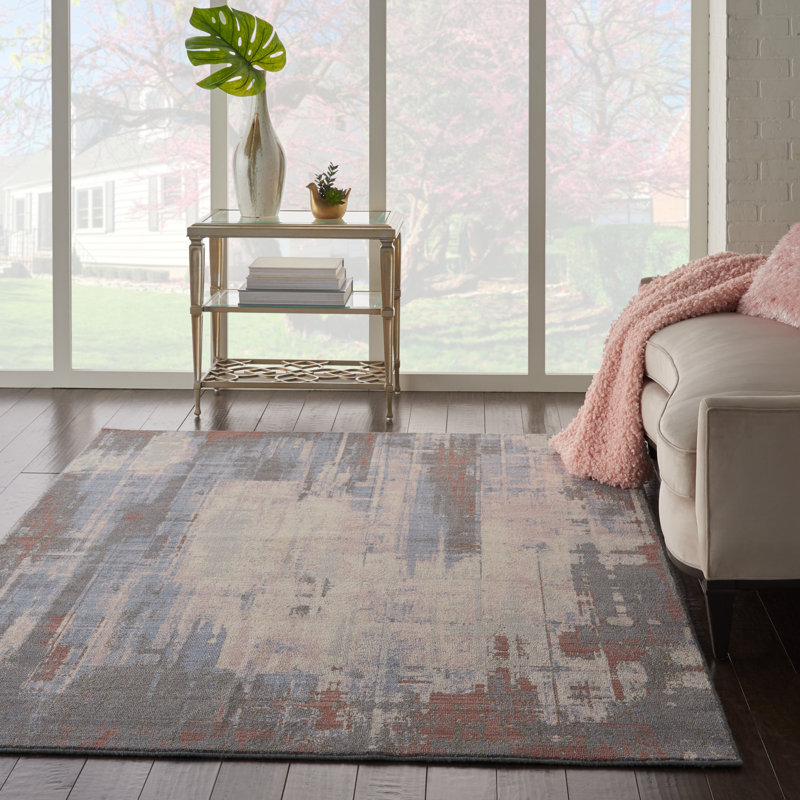 Toomey Abstract Indoor Rug, Rectangle 5'6" x 8'