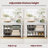 Shoe Bench with Cushion and Adjustable Shelves-243752832