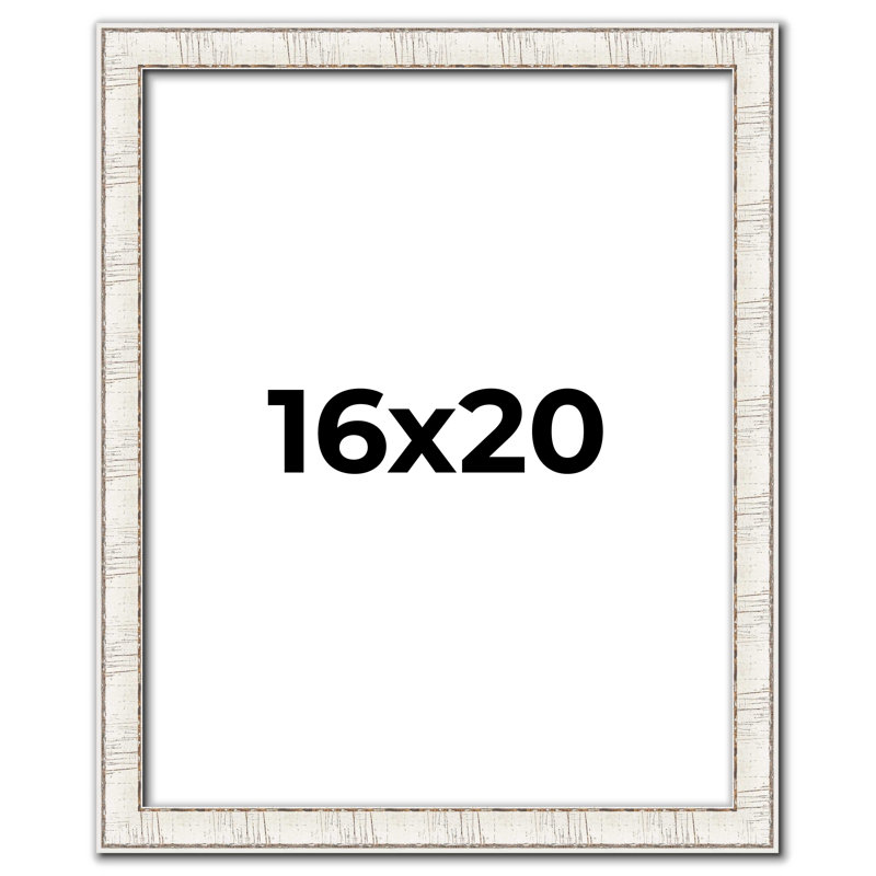 Silver Solid Wood Single Picture Frame, 16" W x 20" H