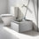 Lavabo de plancher en acier inoxydable 24,02 x 24,02 x 12,99 po avec support mural