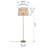 Aletse 62'' Brass Traditional Floor Lamp
