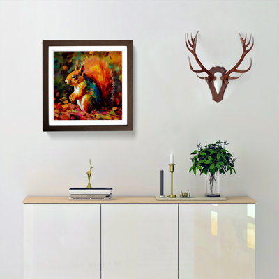 Squirrel Fauvism - Framed Print