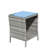 Outdoor Patio Furniture 1 Coffee Table With Clear Tempered Glass-1457985759