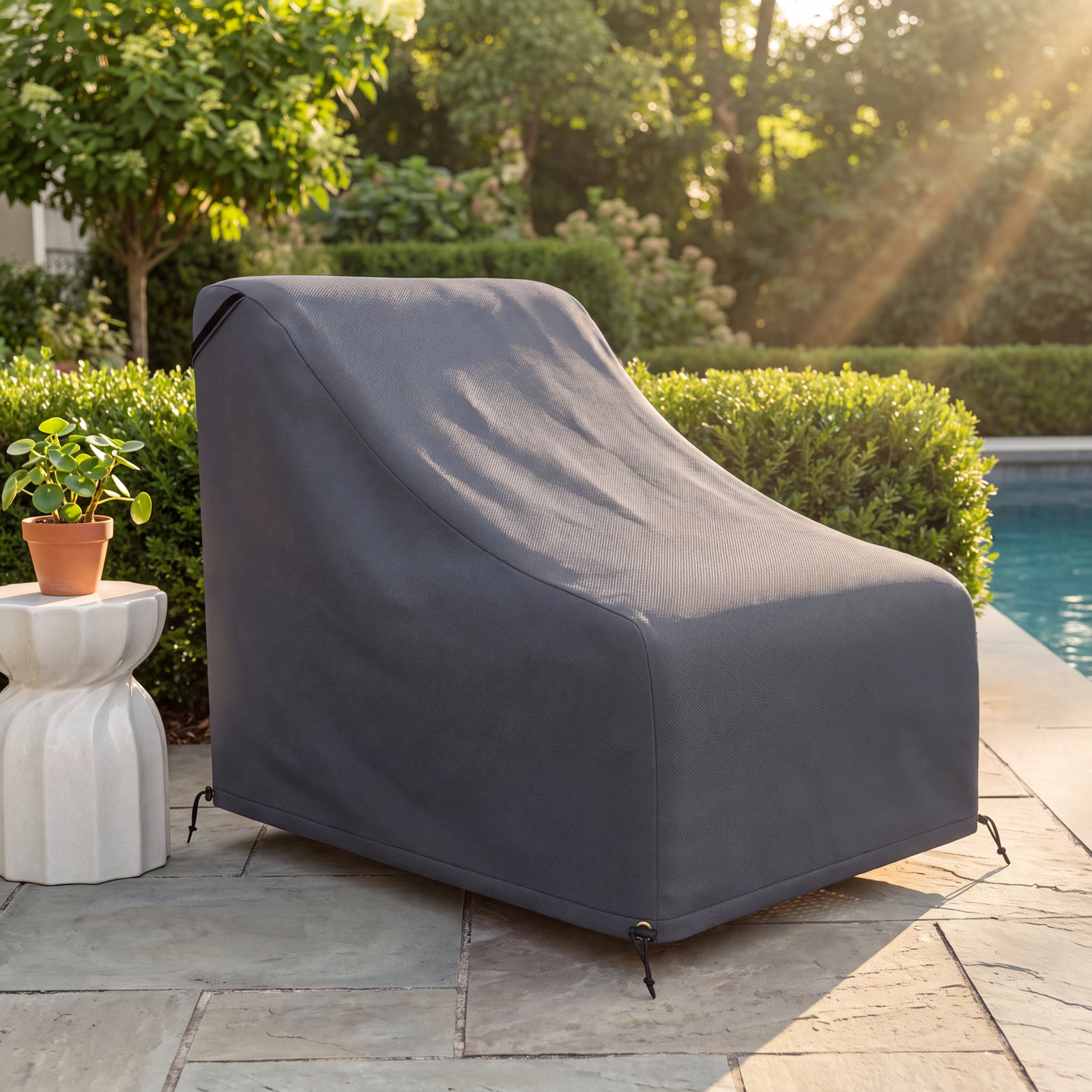 Praia Outdoor Armless Chair Patio Cover