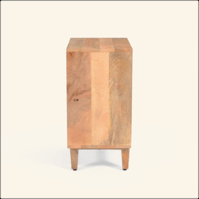 Natural Wood Nightstand