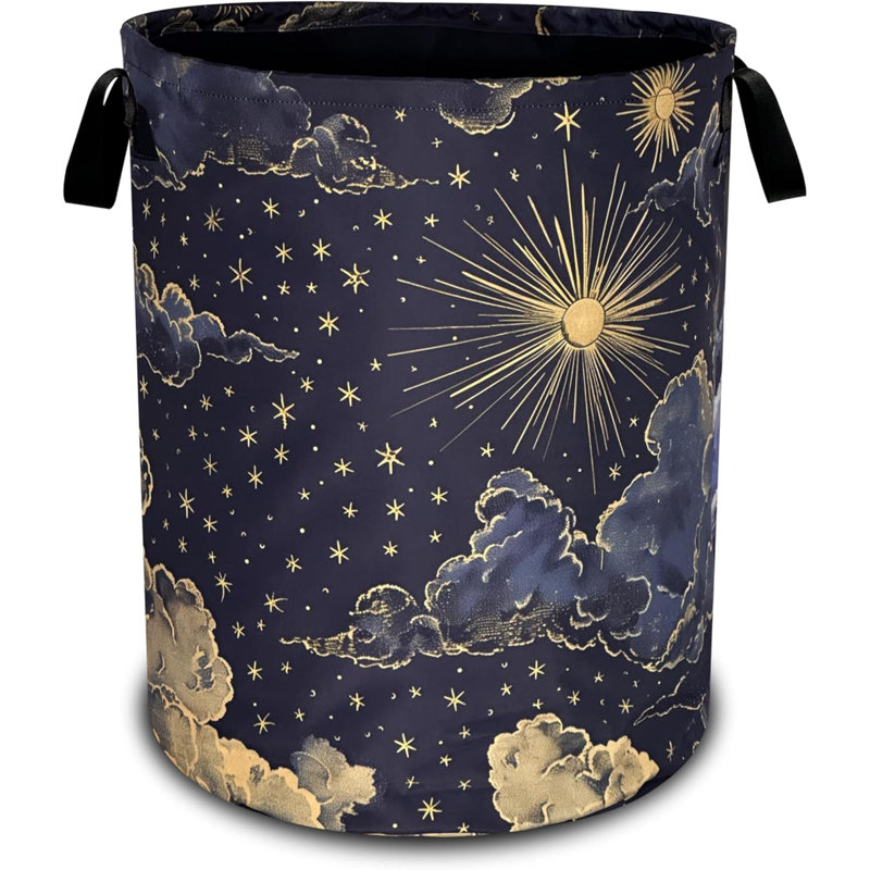 Magnifique panier à linge Sun Stars Moon