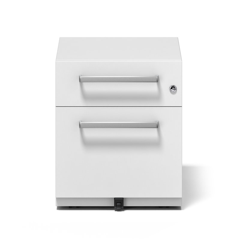 Note 2 Drawer Filing Cabinet, White