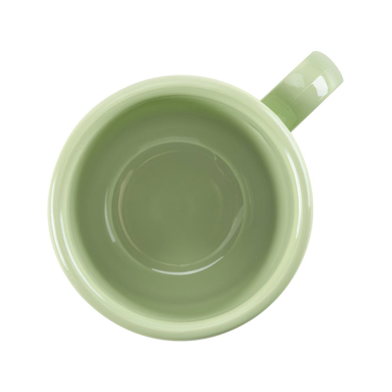 GET Stackable Plastic Coffee Mug, 8 Ounce, (Set of 12), Olive