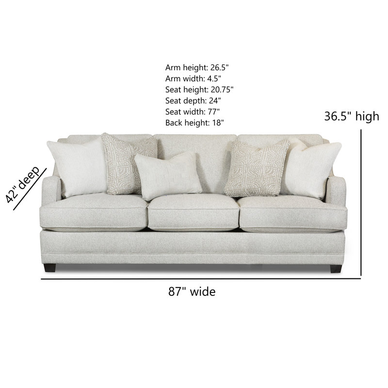 Liseth 87'' Upholstered Sofa